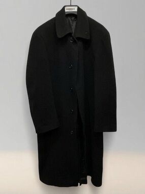 Andrew Fezza men’s Black Collared Wool Pea Coat size XL